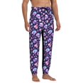 thumbnail image 4 of Kdxio crystal Skull flower cool Pattern Joggers,Sweatpants for Men with Pockets-X-Large, 4 of 5