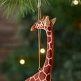 thumbnail image 2 of Painted Wood Giraffe Christmas Ornament, 2 of 4