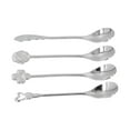 thumbnail image 4 of Dessert Spoon, Mirror Polished Mixing Scoop  4Pcs/Set  For Wedding Gift For Home, 4 of 8