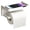 white, variant on Toilet Paper Holder with Shelf, Self Adhesive Tissue Roll Holder Wall Mount for Bathroom RV, Toilet Roll Holder with Cover
