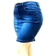 thumbnail image 3 of Diamante Sexy Womens Plus Size Stretch Denim Jeans Casual Twill Cotton Skirt Modern Series, 3 of 4