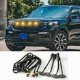 thumbnail image 1 of 4 Pcs Adaptées pour Ford Explorer 2020-2022 grille avant Lumières LED style Raptor Housse de barbecue, 1 of 4