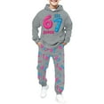 thumbnail image 2 of Kiijoy Girls' Hoodie and Jogger Pants Set Hooded Sweatshirt Sweatpants Tracksuit, Sizes 6-7, 2 of 6