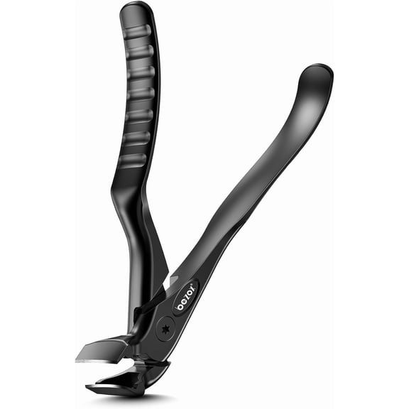 Toenail Clippers for Seniors – Upgraded Long Handled Curved Head Toe Nail Clippers for Thick Nails for Elderly - Black