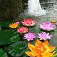 thumbnail image 2 of EastVita 18CM Artificial Floating Lotus Shape Water Surface Decorartion for Pool Pond, 2 of 6