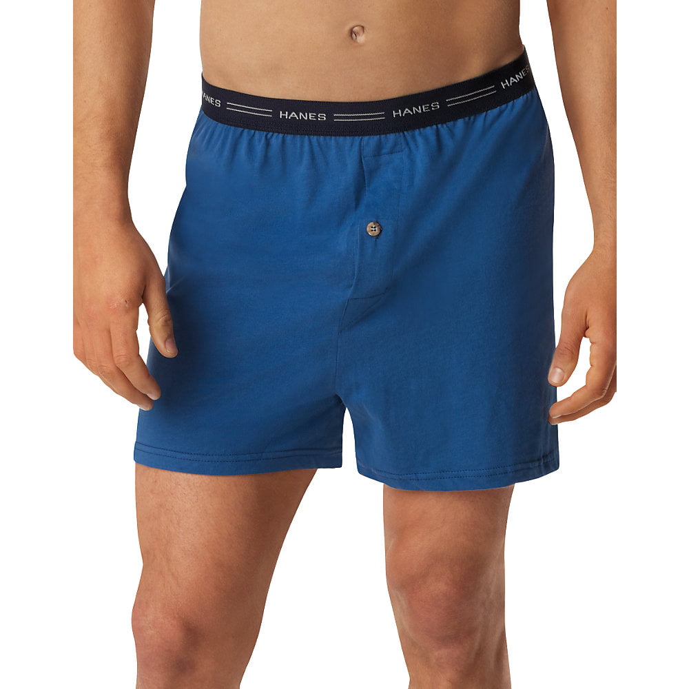 Hanes - HanesBig Men's Comfort Flex Waistband Knit Boxer 5-Pack, 2XL