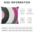 thumbnail image 5 of Geometric Throw Pillow Cover ,Pink Purple Black Gray Swirls Decorative Pillow Cover,Modern Geometry Pillow Cover,Abstract Chic Wavy Cushion Cover Women Room Decor, 5 of 5