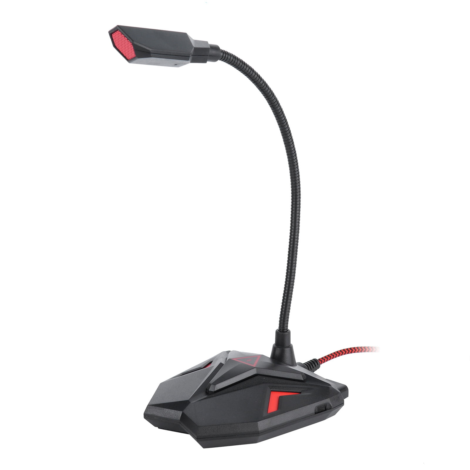 Gaming Mic, 360 Degree Pickup Usb Microphone Builtin LED Indicator For