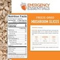 thumbnail image 2 of Emergency Essentials Freeze-Dried Mushroom Slices | Real Mushrooms for Everyday Cooking & Long-Term Food Storage | #10 Can | 57 Servings | Great In Soups, Pasta & More, 2 of 8