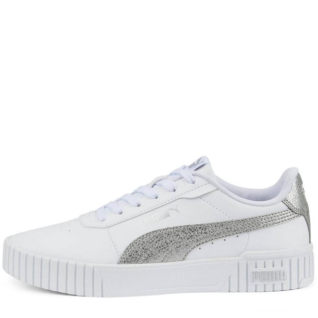 Tenis Puma Carina 2.0 Distressed Mujer 387622-02 Blanco 22.5