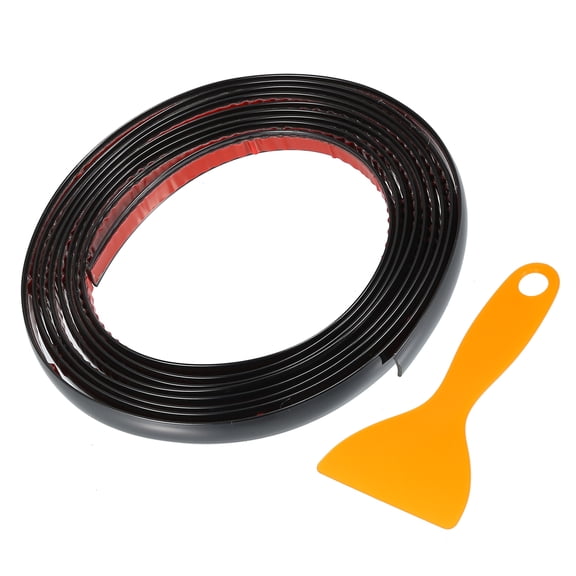 1/4" 6mm Width Self Adhesive Car Door Window Bumper Trim Strip Sticker 10Ft 300cm  Gloss Black