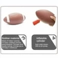 thumbnail image 5 of 7.25 Inch Foam Football Easy Grip Small Kids Youth Size Soft Toddler Brown, 5 of 5