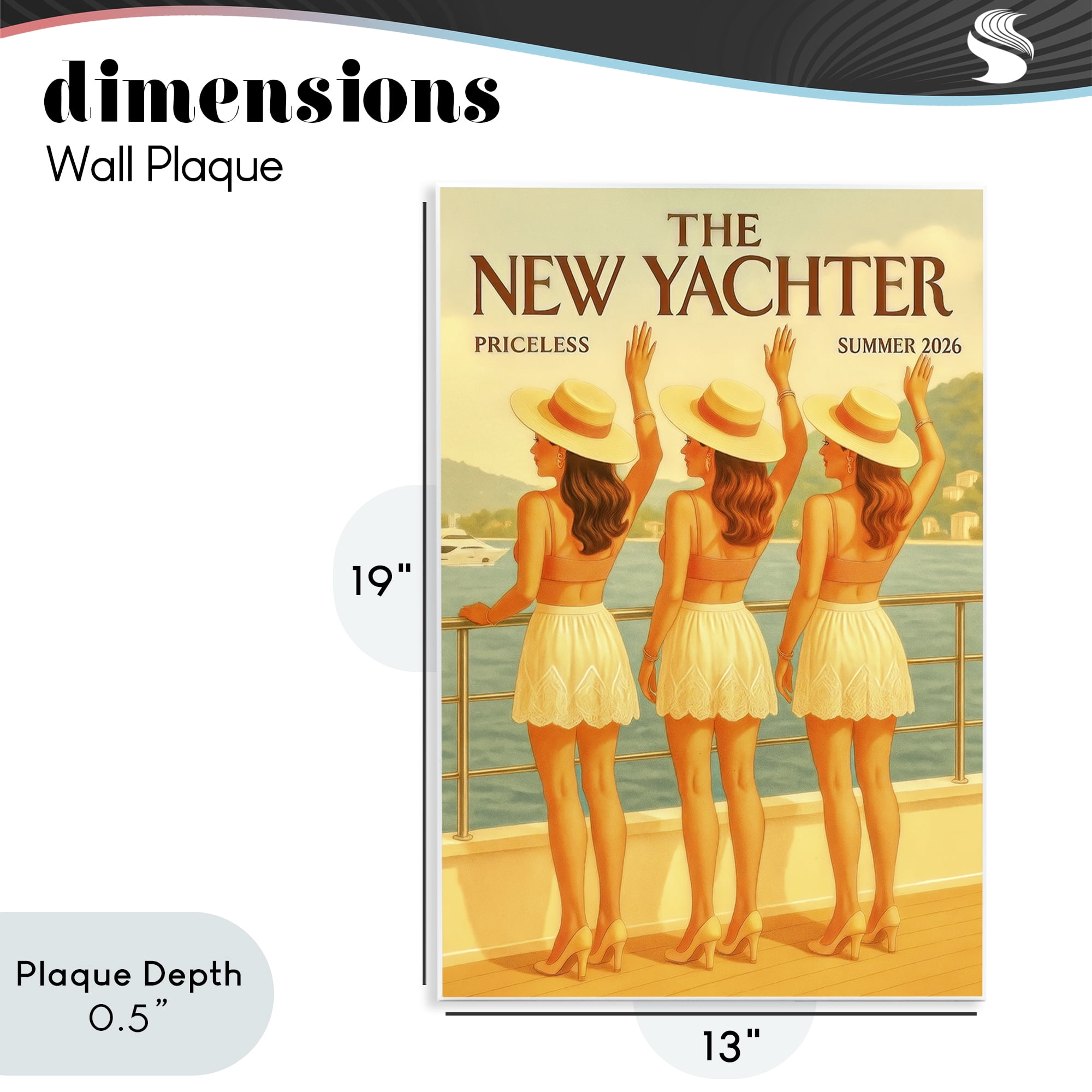 Stupell Industries Magazine Parody Fashion Trio Wall Plaque Art, design by Grotto Studios