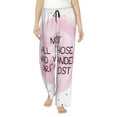 thumbnail image 2 of Lsque Not All Those Who Wander Are Lost Print Women's Pajama Pants, Lounge Pant - Comfortable Home Wear,Elastic Waistband, Stylish Design-Small, 2 of 9
