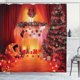 thumbnail image 2 of 2026 Christmas Shower Curtain, Bathroom Decor Set with Hooks, 2 of 3
