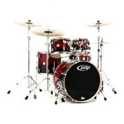 PDP PDCB2215CB Cherry To Black Fade - Chrome Hardware Kit Drums, 5 Piece