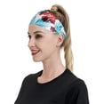 thumbnail image 4 of Wukai Hawaiian Style Sports sweatband,Men & Women Sweatband Headband for Running, Cross Training, Racquetball, Working Out, 4 of 7