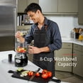 thumbnail image 6 of Russell Hobbs Retro Style Food Processor, 8-Cup (64-oz) Capacity, Black, FP3100BKR, 6 of 17