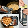 thumbnail image 5 of 2 PCS Oven Baking Gloves Set Heat Resistant Oven Mitt & Pot Holder Set Cooking Mitts Kitchen Home Supplies Cat by The Window, 5 of 5