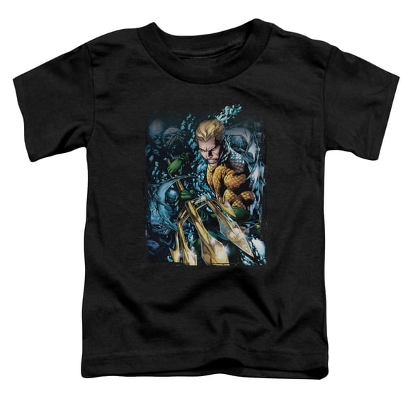 Jla - Aquaman #1 - Toddler Short Sleeve Shirt - 2T