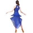 thumbnail image 6 of Women's Dance Dress Rhinestone Sequin Fringe Flapper Party Dress Latin Salsa Ballroom Dancing Outfits, 6 of 7