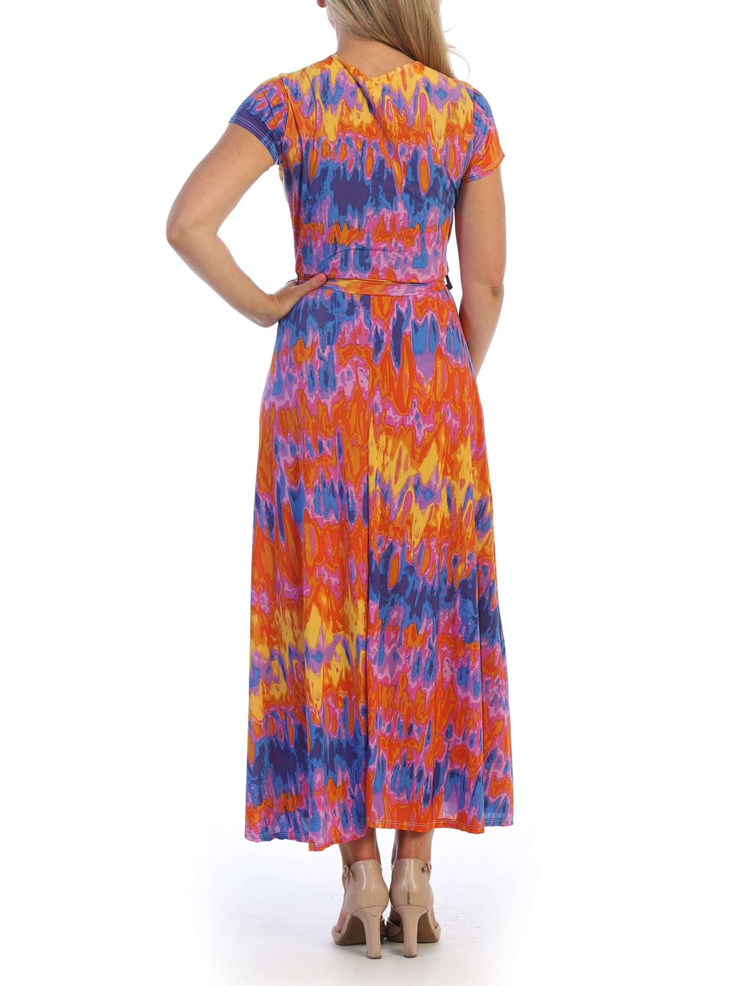 Ella Samani Print Plus size Wrap Dress.