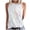 White, variant on ZQUUVOU Tank Top For Women Summer Crew Neck Printed Tops (Green,S)