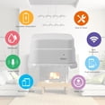 thumbnail image 2 of WIFI Water Leak Sensor Water Leakage Intrusion Siren Detector Alert Water Level Overflow Alarm Tuya Smart Life App Remote Control for Home House, 2 of 7
