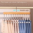 thumbnail image 3 of Organizador de armario para leggings, percha con 10 o 12 pinzas, ahorra espacio, pinzas metálicas sin rastro para pantalones de yoga, vaqueros, faldas y camisetas., 3 of 8