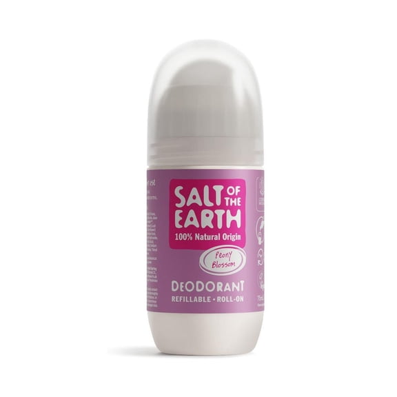 Salt Of the Earth Natural Peony Blossom Refillable Roll-On Deodorant 75ml