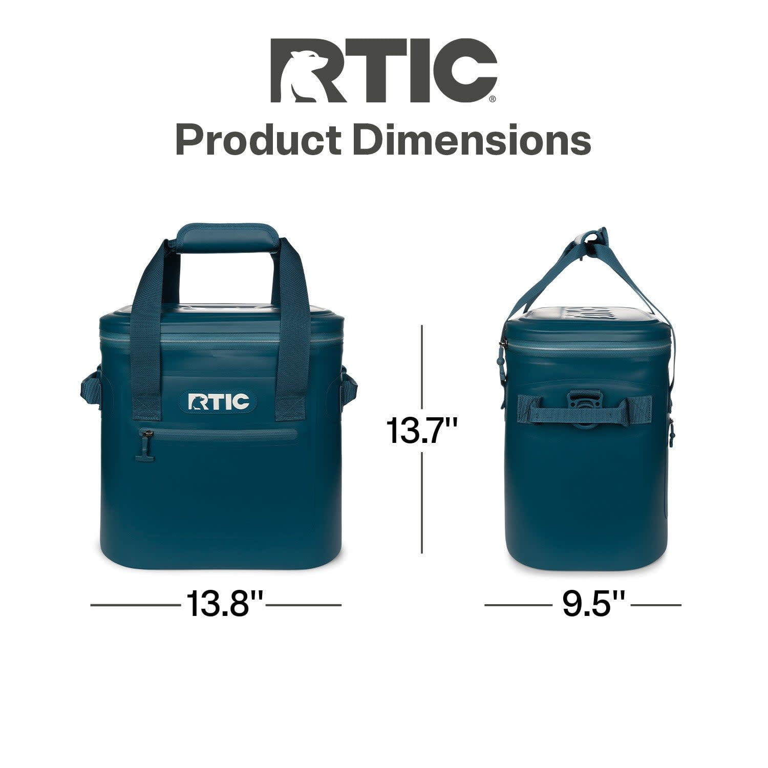 RTIC 20-Can, 15 Qt, Ultra-Tough Soft Cooler, Leakproof, Waterproof, Marine