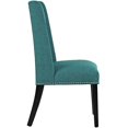 thumbnail image 3 of Hawthorne Collections Chaise de Salle à Manger Moderne en Tissu 20.5 Pouces Bleu Sarcelle, 3 of 4