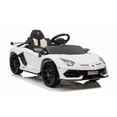 thumbnail image 6 of Garvee Ride on Car for Kids 12V Licensed Lamborghini Electric Toys Vehicles with Remote Control Battery Powered Sports Car, 2 Speeds, Sound System, LED Headlights and Hydraulic Doors (White), 6 of 9