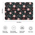 thumbnail image 3 of Pioneer Flower Floral Print Pattern Bathroom Rugs Mat, Non Slip Microfiber Bathroom Rug with Rubber Backing, Soft Mats for Bathroom Floor Tub Shower, 20"x32", 3 of 5