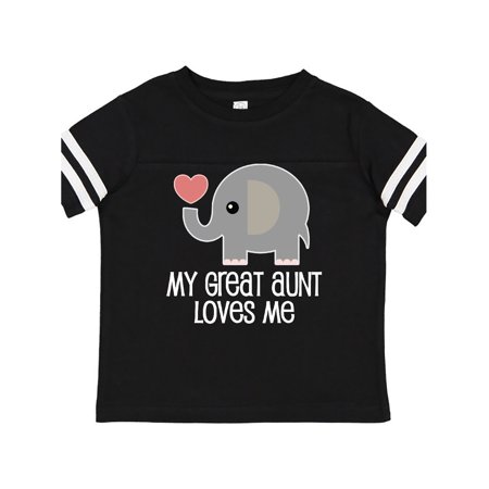 

Inktastic Great Aunt Loves Me Elephant Gift Toddler Boy or Toddler Girl T-Shirt