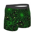 thumbnail image 4 of Uemuo Green Bright Web with Spiders Pattern Men's Boxer Briefs,Trunk Anti-Chafing,Comfortable, Durable, and Stylish Underwear-Large, 4 of 9