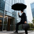 thumbnail image 1 of BotaniNest Manual Opening And Closing Black Compact Travel Windproof Reinforced Canopies Protective Sunshades Daily Commuting For And, 1 of 5