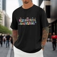 thumbnail image 3 of Autism Awareness Shirt for Men Women 2026 Summer Casual Short Sleeve Crewneck Neurodiverse Universe Graphic Tee Shirt, 3 of 7