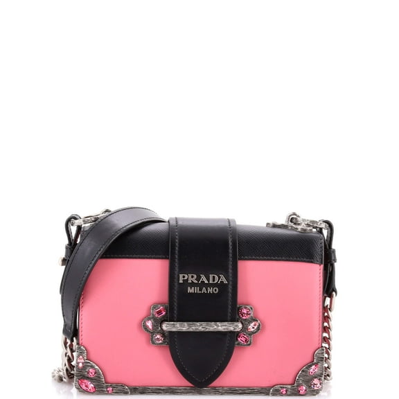 Pre-Owned Cahier Chain Crossbody Bag City Calf and Saffiano Small By Rebag