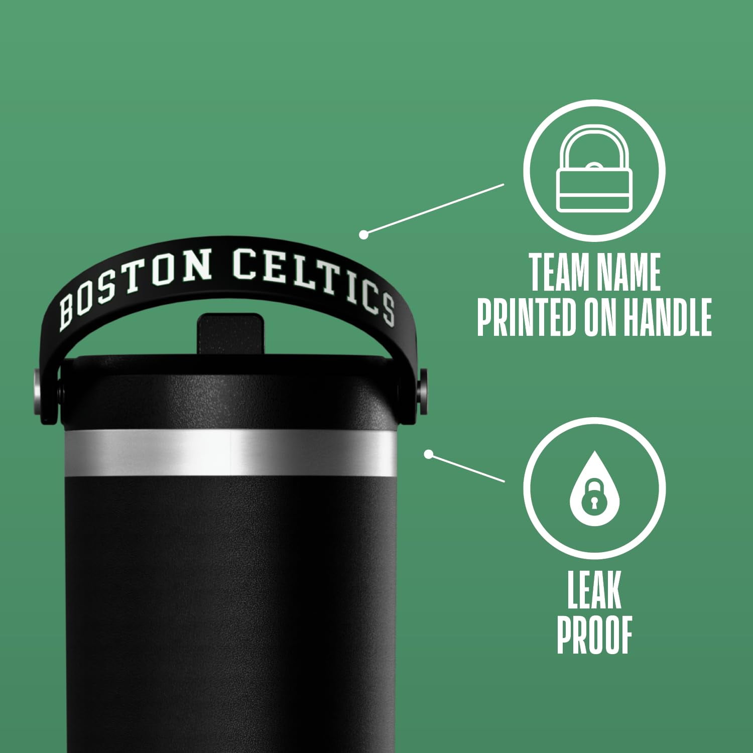 celtics fan water bottle