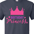 thumbnail image 4 of Inktastic Birthday Princess, Crown, Stars - Pink Purple T-Shirt, 4 of 5