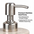 thumbnail image 5 of Creative Home Curvy Collection Polished Finish Champagne Marble 8 oz Freestanding Soap Dispenser, 5 of 9