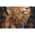 thumbnail image 7 of Naloa Majestic Cosmic Lion Canvas Backpack for Men Women Rucksack Casual Travel Daypack College Tote Satchel Bookbag for Teens-Small, 7 of 7