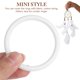 thumbnail image 3 of 30pcs Dreamcatcher aros redondos círculos de plástico blanco DIY Dreamcatcher Material accesorios (6 cm), 3 of 5