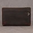 thumbnail image 4 of Sac à Main Rétro en Cuir Véritable pour Hommes Grande Capacité Sac à Main Cheval Fou Portefeuille d'Affaires style long, 4 of 5