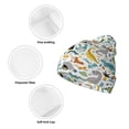 thumbnail image 3 of Disketp Cartoon Dinosaur Winter Beanie for Men Women Beanie Knit Hat Cuffed Cap Beanie Knit Chunky Snow Cap, 3 of 6