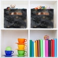 thumbnail image 6 of Yayeee 2 Pack Canvas Storage Basket with Handles for Shelves Fabric Bins Closet Organizer, Gray Sky Pattern, 6 of 8