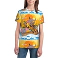 thumbnail image 3 of Wukai Animals on Noah's Ark1 Youth Unisex Short Sleeve T-Shirt for Boys, Girls, Teens, and Kids-X-Small, 3 of 7