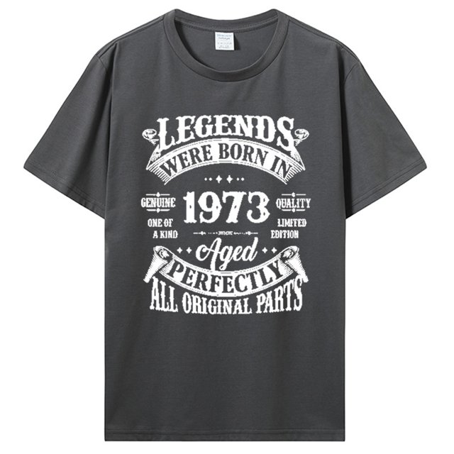Camiseta divertida hecha en 1973 regalos de cumpleaños cinta de casete camisetas Vintage fiesta abuela abuelo regalo camiseta de verano camisetas de regalo