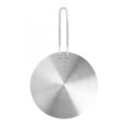 thumbnail image 2 of Neinkie Heat Diffuser Stainless Steel Induction Diffuser Plate with PP Handle, Induction Adapter Diffuser Converter Hob Simmer Ring Plate for Electric Gas Stove Glass Induction Cooktop, 2 of 7
